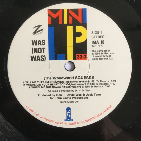 Was (Not Was) - (The Woodwork) Squeaks | Island Records (IMA 10) - 3 Was (Not Was) - (The Woodwork) Squeaks | Island Records (IMA 10) - 3