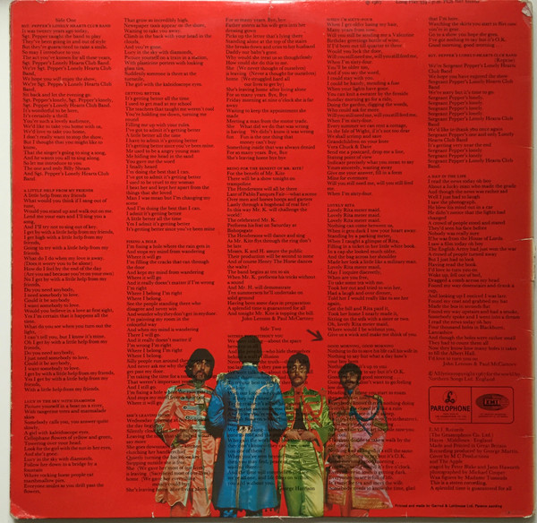 The Beatles - Sgt. Pepper's Lonely Hearts Club Band | Parlophone (PCS 7027) - 4 The Beatles - Sgt. Pepper's Lonely Hearts Club Band | Parlophone (PCS 7027) - 4