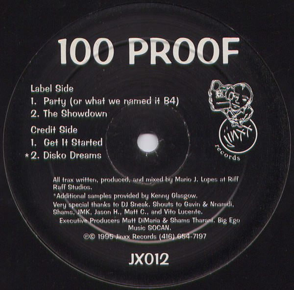 100 Proof - Get It Started | Jinxx Records (JX012)