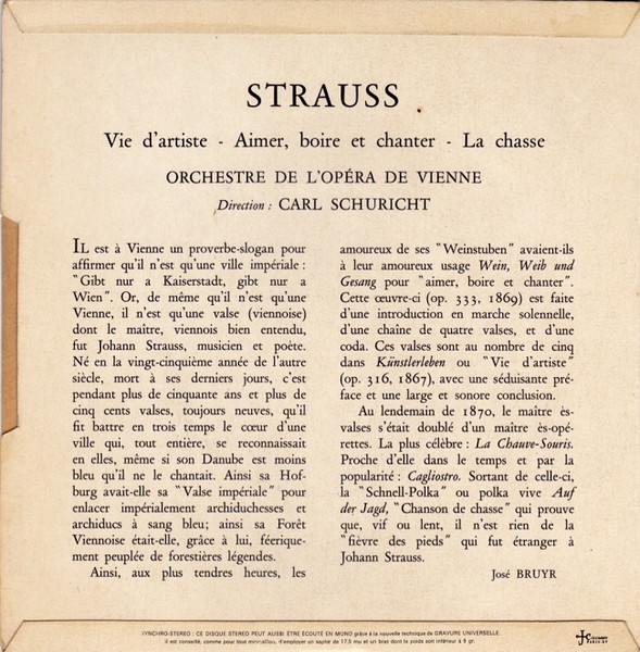 Johann Strauss Jr. - Vie D'Artiste | Concert Hall (M-514) - 2