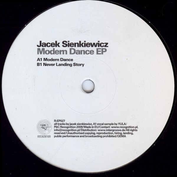 Jacek Sienkiewicz - Modern Dance EP | Recognition (R-EP027) - main Jacek Sienkiewicz - Modern Dance EP | Recognition (R-EP027) - main