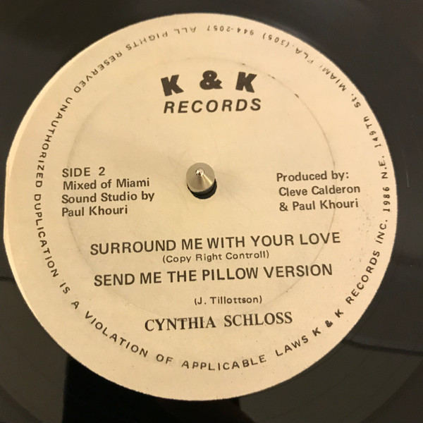 Cynthia Schloss - Send Me The Pillow / Surround Me With Love | K & K Records (none) - 2 Cynthia Schloss - Send Me The Pillow / Surround Me With Love | K & K Records (none) - 2