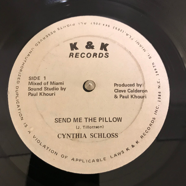 Cynthia Schloss - Send Me The Pillow / Surround Me With Love | K & K Records (none) - main Cynthia Schloss - Send Me The Pillow / Surround Me With Love | K & K Records (none) - main