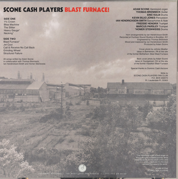 Scone Cash Players - Blast Furnace! | Colemine Records (CLMN 12049) - 2 Scone Cash Players - Blast Furnace! | Colemine Records (CLMN 12049) - 2