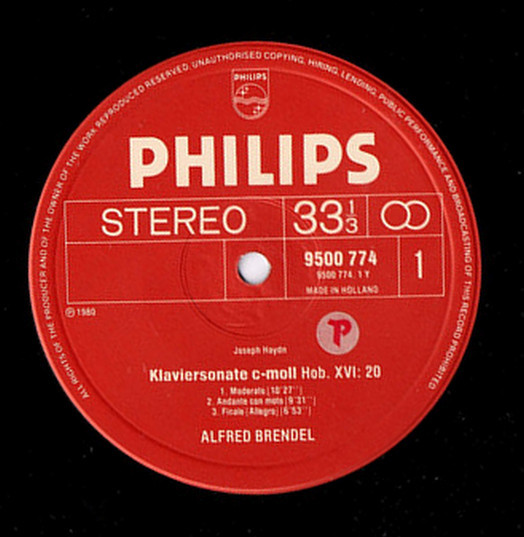 Joseph Haydn , Alfred Brendel - Piano Sonatas = Klaviersonaten Hob. XVI: 20 & 49 | Philips (9500 774) - main