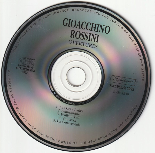 Gioacchino Rossini - Overtures | Symphonie (SYM 4530) - 3