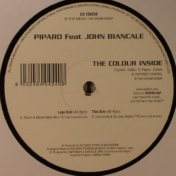 Riccardo Piparo feat. John Biancale - The Colour Inside | Stop And Go (GO 250250) - main