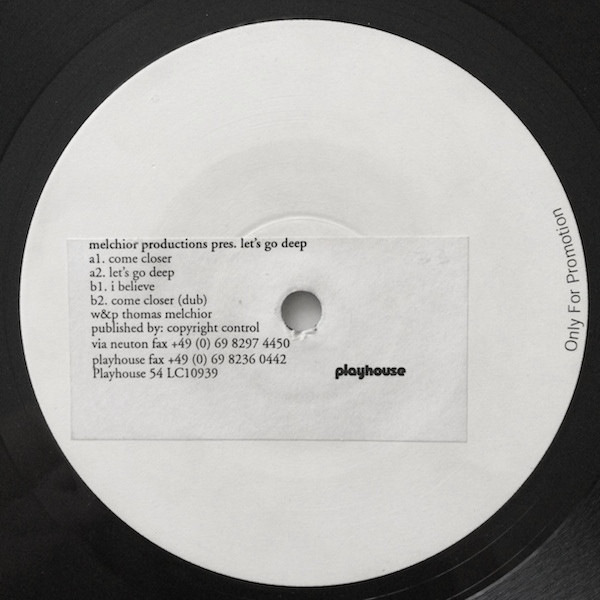 Melchior Productions - Let's Go Deep | Playhouse (PLAY054) - main Melchior Productions - Let's Go Deep | Playhouse (PLAY054) - main