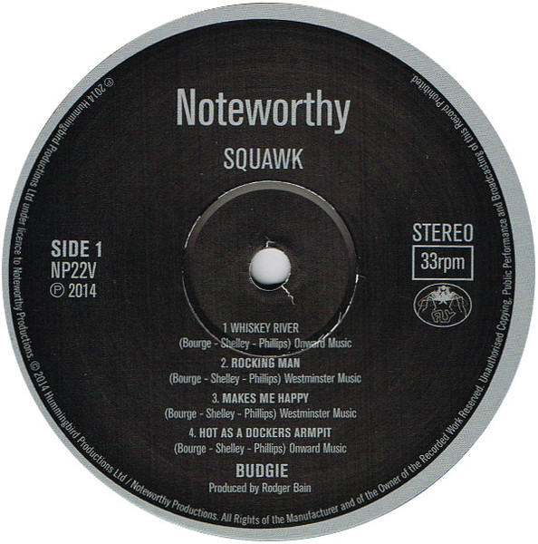 Budgie - Squawk | Noteworthy Productions (NP22V) - 3 Budgie - Squawk | Noteworthy Productions (NP22V) - 3