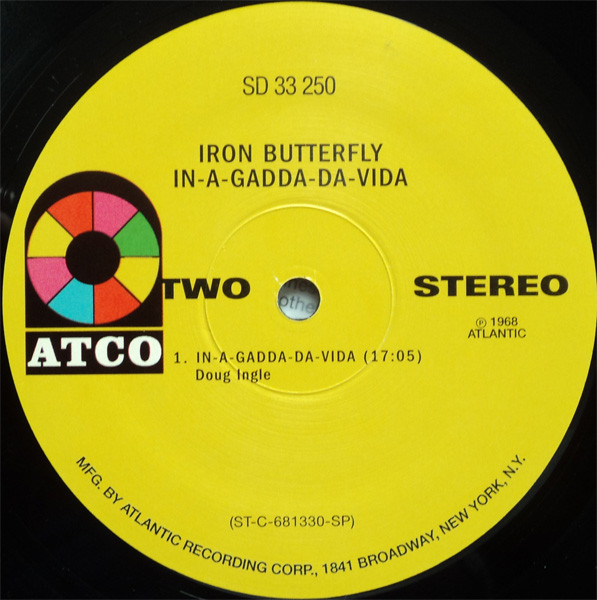Iron Butterfly - In-A-Gadda-Da-Vida | ATCO Records (SD 33-250) - 3 Iron Butterfly - In-A-Gadda-Da-Vida | ATCO Records (SD 33-250) - 3