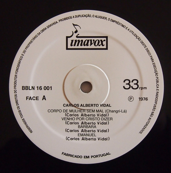 Carlos Alberto Vidal - Changri-Lá | Babilónia (BBLN 16 001) - 3