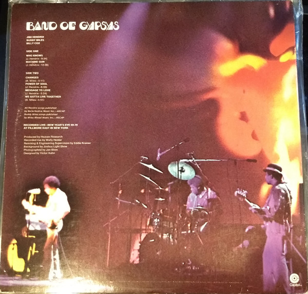 Jimi Hendrix - Band Of Gypsys | Capitol Records (STAO-472) - 4 Jimi Hendrix - Band Of Gypsys | Capitol Records (STAO-472) - 4