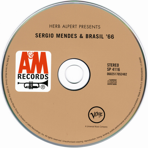 Herb Alpert Presents Sérgio Mendes & Brasil '66 - Herb Alpert Presents Sergio Mendes & Brasil '66 | Verve Records (0602517052482) - 3 Herb Alpert Presents Sérgio Mendes & Brasil '66 - Herb Alpert Presents Sergio Mendes & Brasil '66 | Verve Records (0602517052482) - 3