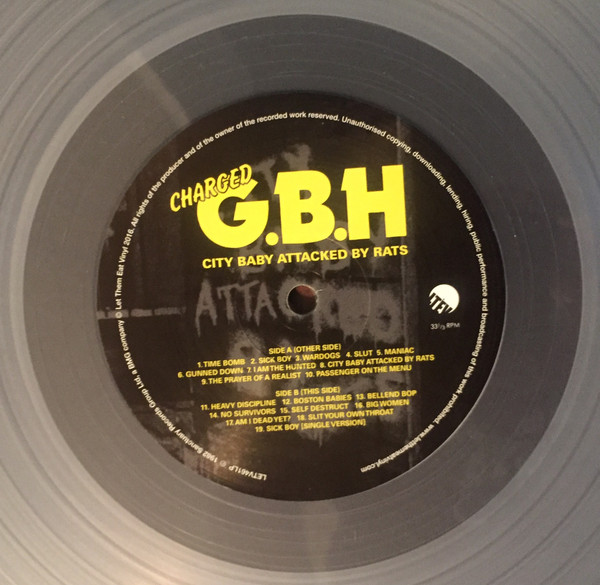 G.B.H. - City Baby Attacked By Rats | Let Them Eat Vinyl (LETV461LP) - 4