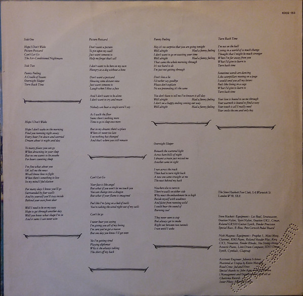 Steve Hackett - Cured | Charisma (6302 153) - 3 Steve Hackett - Cured | Charisma (6302 153) - 3