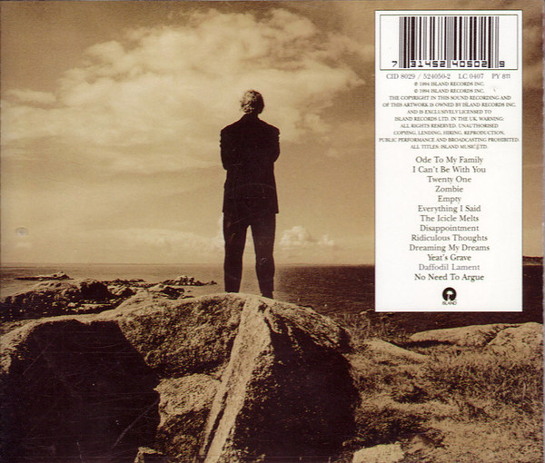 The Cranberries - No Need To Argue | Island Records (CID 8029) - 2