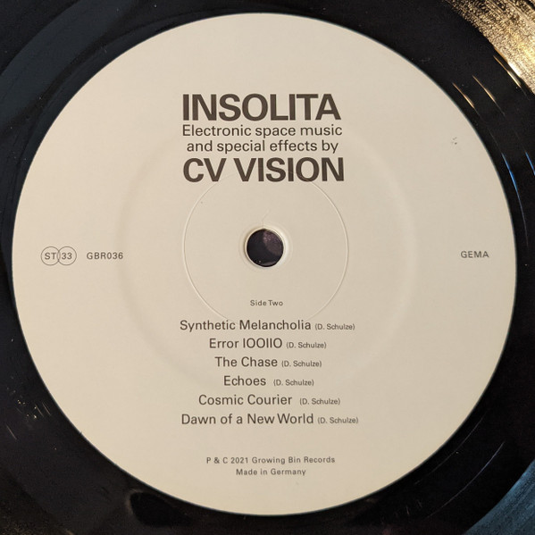 CV Vision - Insolita | Growing Bin Records (GBR036) - 2 CV Vision - Insolita | Growing Bin Records (GBR036) - 2