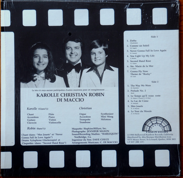 Christian Di-Maccio , Karolle Di-Maccio & Robin Di-Maccio - Christian, Karolle & Robin En Direct D'Hollywood | Alta (LT 847) - 2