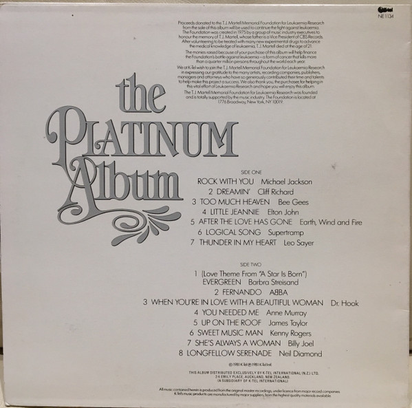 Various - The Platinum Album | K-Tel (NE 1134) - 2