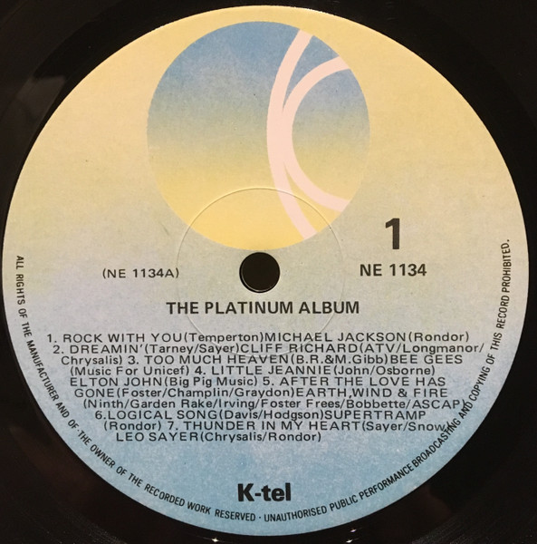 Various - The Platinum Album | K-Tel (NE 1134) - 3