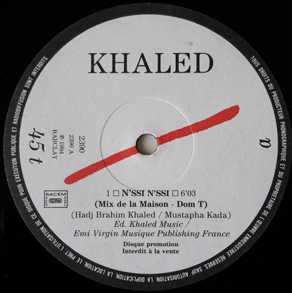 Khaled - N'ssi N'ssi | Barclay (2390) - main