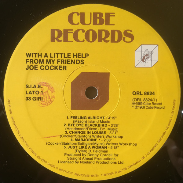 Joe Cocker - With A Little Help From My Friends | Cube Records (ORL 8824) - 4 Joe Cocker - With A Little Help From My Friends | Cube Records (ORL 8824) - 4
