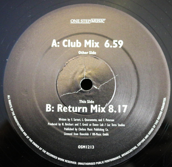 DJ Visage - The Return (Time To Say Goodbye) | One Step Music (OSM 1213) - 2