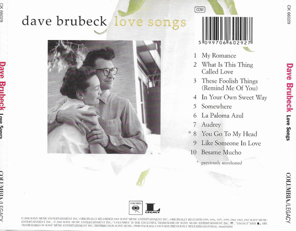 Dave Brubeck - Love Songs | Columbia (CK 66029) - 2