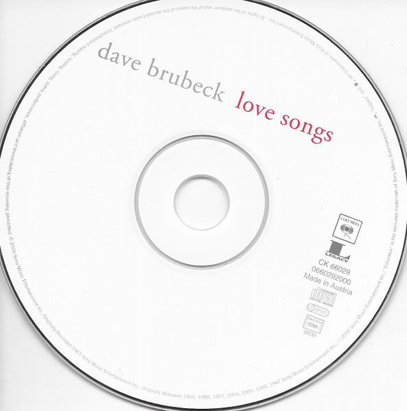 Dave Brubeck - Love Songs | Columbia (CK 66029) - 3
