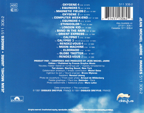 Jean-Michel Jarre - Images: The Best Of Jean Michel Jarre | Polydor (511 306-2) - 2