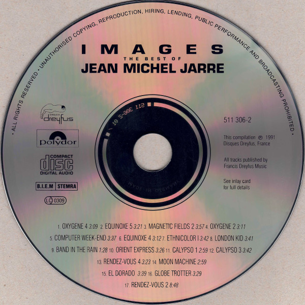 Jean-Michel Jarre - Images: The Best Of Jean Michel Jarre | Polydor (511 306-2) - 3