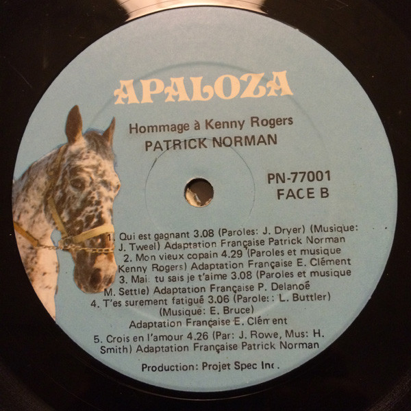 Patrick Norman - Hommage À Kenny Rogers [Vinyl] | Apaloza (PN-77001) - 4