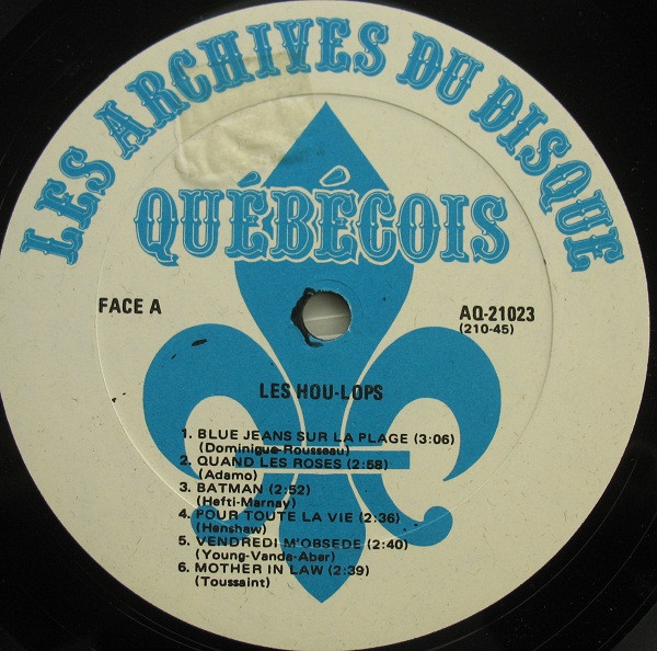 Les Hou-Lops - Les Grands Succès Des Hou-Lops [Vinyl] | Les Archives du Disque Québécois (AQ-21023) - 3