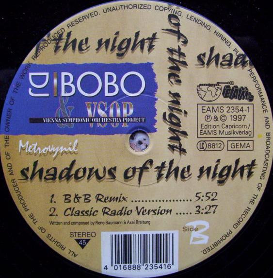 DJ BoBo & Vienna Symphonic Orchestra Project - Shadows Of The Night | EAMS (EAMS 2354-1) - 3