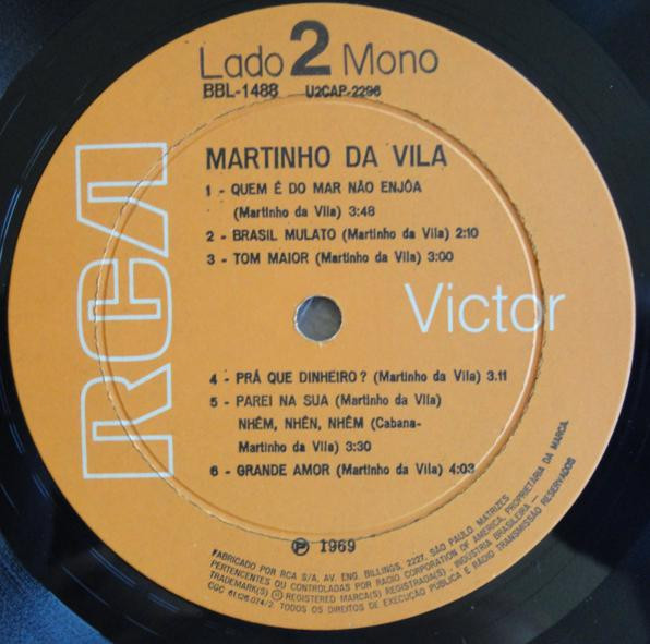 Martinho Da Vila - Martinho Da Vila | RCA Victor (BBL-1488) - 2 Martinho Da Vila - Martinho Da Vila | RCA Victor (BBL-1488) - 2