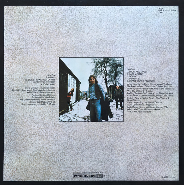 David Gilmour - David Gilmour | Harvest (2C068 60774) - 4 David Gilmour - David Gilmour | Harvest (2C068 60774) - 4