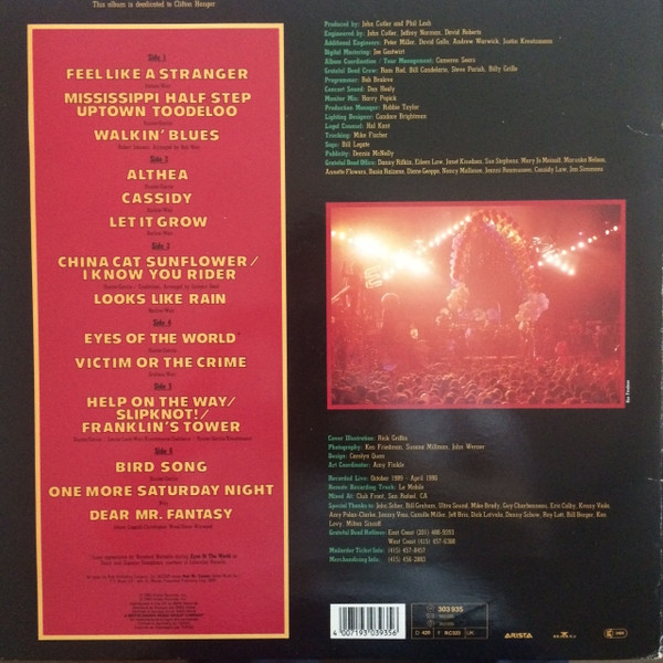 The Grateful Dead - Without A Net | Arista (303 935) - 3 The Grateful Dead - Without A Net | Arista (303 935) - 3