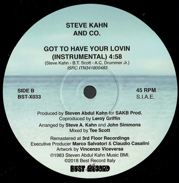 Steve Kahn And Co. - Got To Have Your Lovin | Best Record Italy (BST-X033) - 3 Steve Kahn And Co. - Got To Have Your Lovin | Best Record Italy (BST-X033) - 3