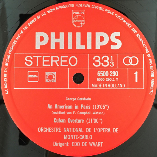 George Gershwin – Sarah Vaughan ∙ Werner Haas ∙ Edo de Waart ∙ Eliahu Inbal - Gershwin Classics 1898-1937 | Philips (6747 062) - 4