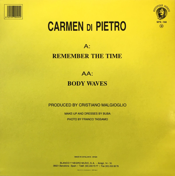 Carmen Di Pietro - Remember The Time | Spitfire Music (SPX - 168) - 2