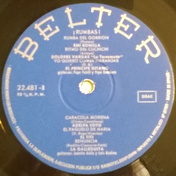 Various - ¡Rumbas! | Belter (22.481) - 3