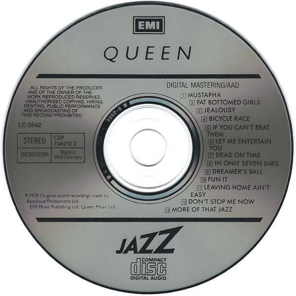 Queen - Jazz | EMI (CDP 7 46210 2) - 3