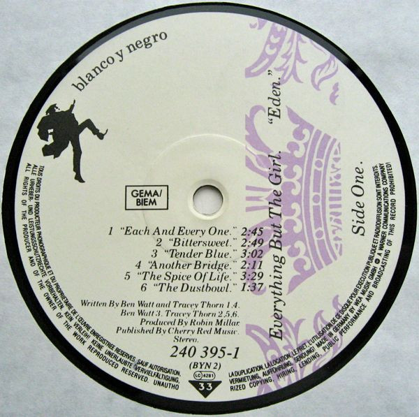 Everything But The Girl - Eden | Blanco Y Negro (240 395-1) - 3 Everything But The Girl - Eden | Blanco Y Negro (240 395-1) - 3