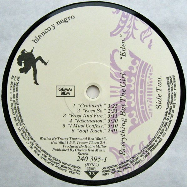 Everything But The Girl - Eden | Blanco Y Negro (240 395-1) - 4 Everything But The Girl - Eden | Blanco Y Negro (240 395-1) - 4