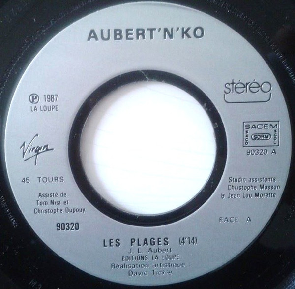Jean-Louis Aubert And Ko. - Les Plages | Virgin (90320) - 3