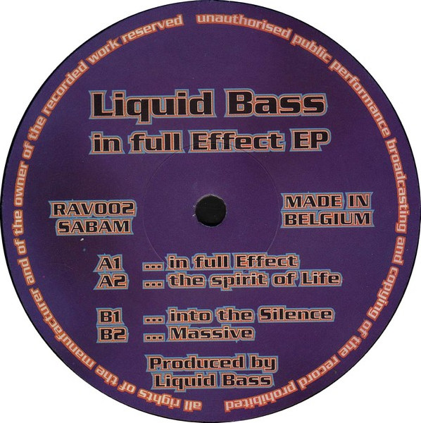 Liquid Bass - In Full Effect EP | Important Raver (RAV002) - main