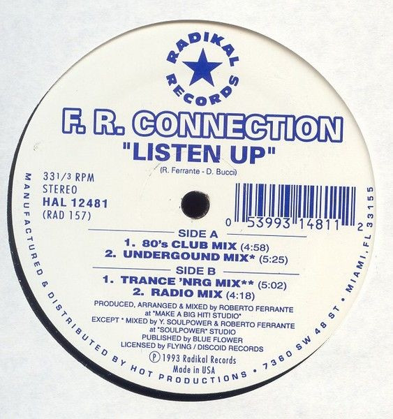 FR Connection - Listen Up | Radikal Records (RAD 157)