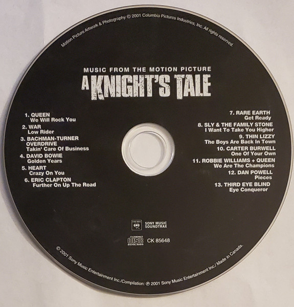 Various - A Knight's Tale (Music From The Motion Picture) | Columbia (CK 85648) - 3