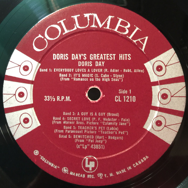 Doris Day - Doris Day's Greatest Hits | Columbia (CL 1210) - 3