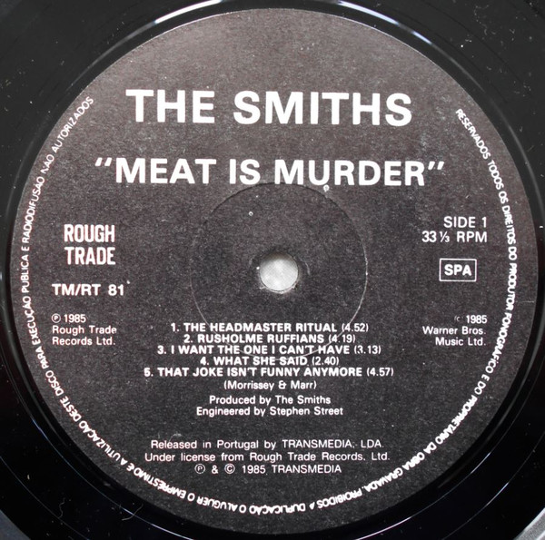 The Smiths - Meat Is Murder | Rough Trade (TM/RT 81) - 3